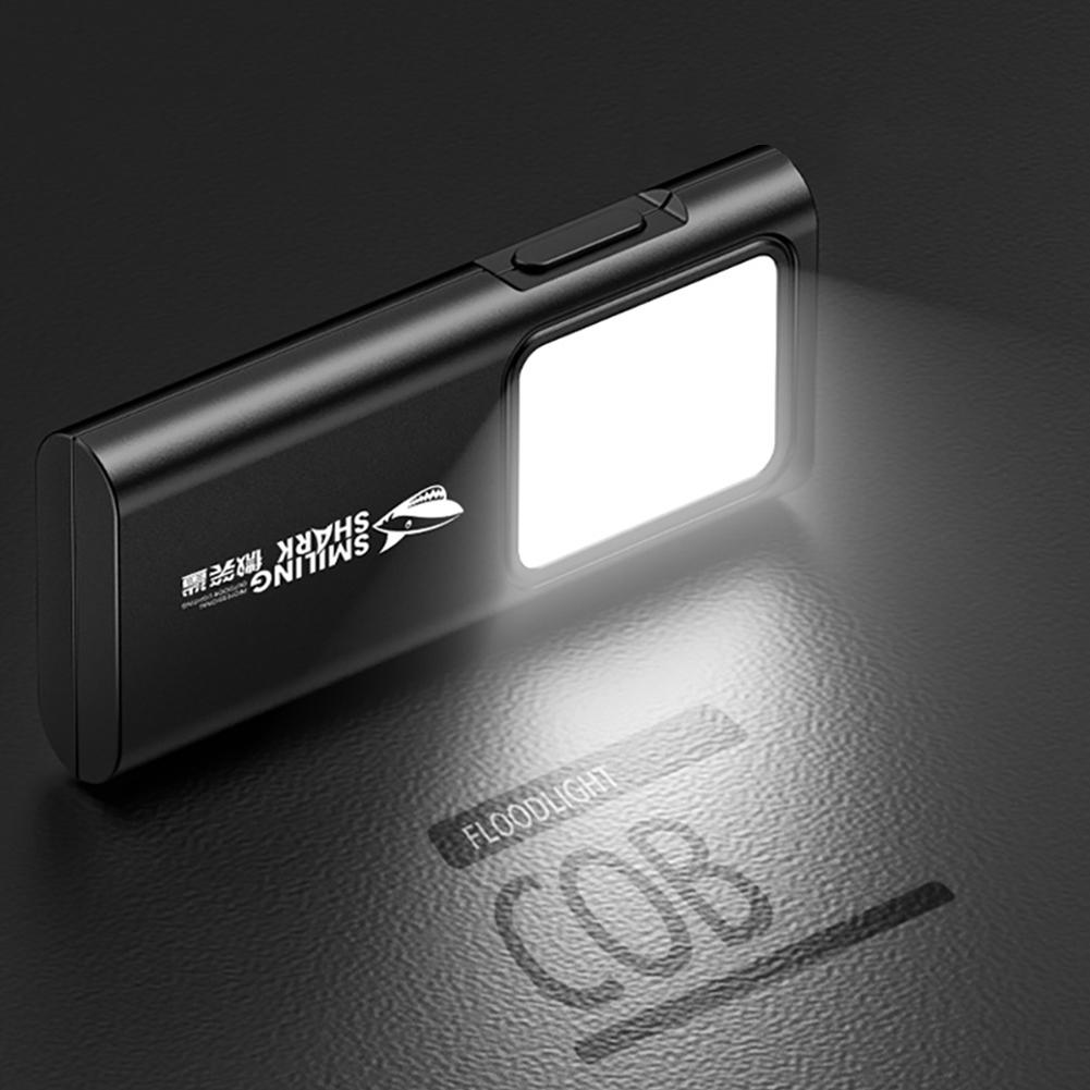 LED Mini Work Light with Clip Pocket Floodlight USB Rechargeable Emergency Camping Light for Outdoor Running Hiking