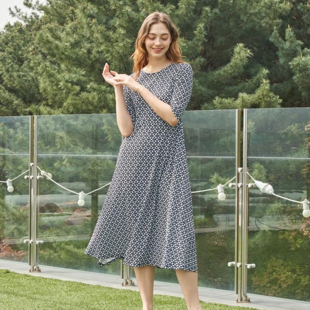 Lipbbam Creora Sienna 3 4 Sleeve Long Dress Ldm44co01