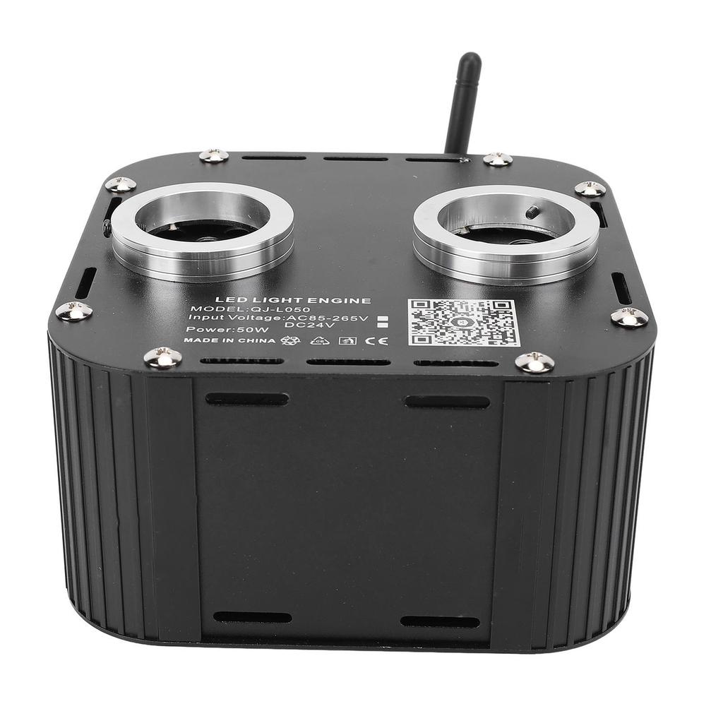 Car Home APP Fiber Optic Lights Kit 50W RGBW Dual Port Dual Color Twinkle Fiber Optic Lights Sound Activated Remote