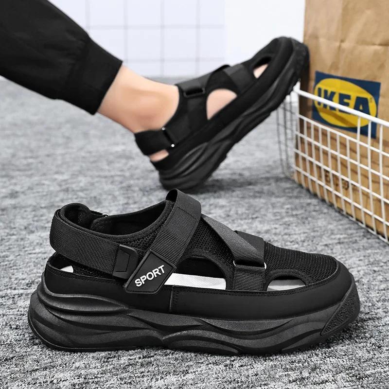 Man's Leather Sandal for Men New 2024 Sandals Summer Men's Slippers Designer Men's Shoes Original Brands Shoes Trend Trending