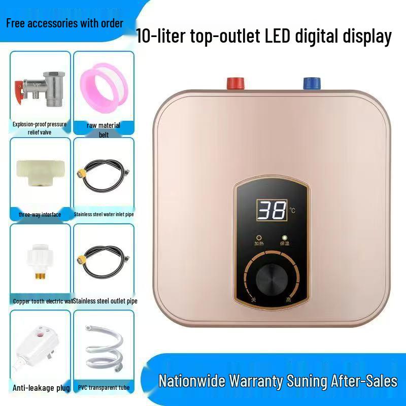 Compact Smart Electric Water Heater for Kitchen - Instant Heating, Available in 8L, 10L, 15L Sizes