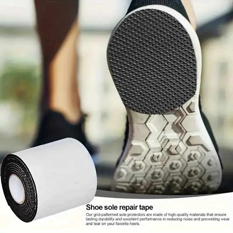 1 Roll Thick Non-Slip Wear-Resistant Shoe Sole Sticker - Anti-Abrasion Heel for Quieter, Sound-Canceling Chunky Heels Protection