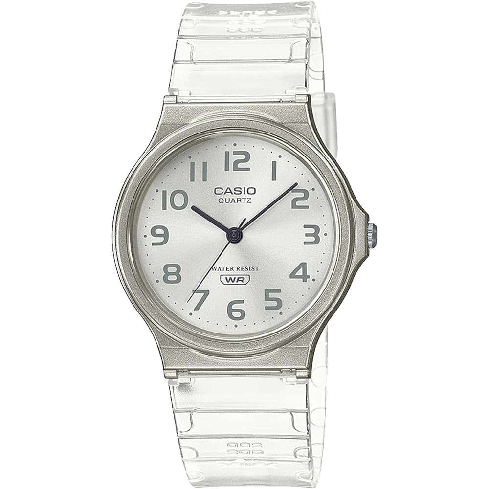Casio Collection MQ-24S-7BJF Unisex Clear White Watch 33mm Water Resistant Analog
