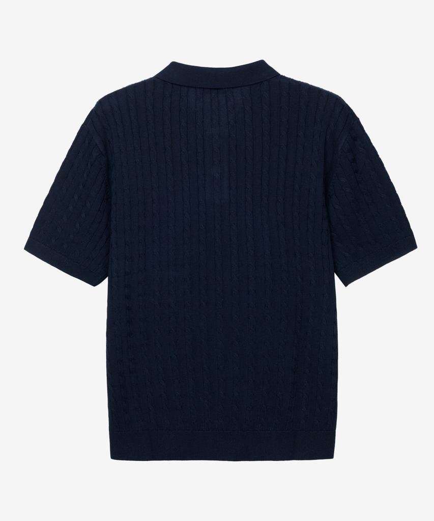 MINDBRIDGE Cable Collar Short Sleeve Knit - 3 Colors