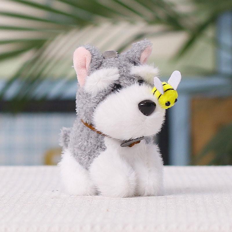 Plush Dog Keychain With Pp Cotton Filling For Cute Animal Bag Charm Decor