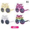 2026 Happy  Year Glasses Funny Eyeglasses Photo Props Decoration Party Supplies  Year Atmosphere Decoration Glasses