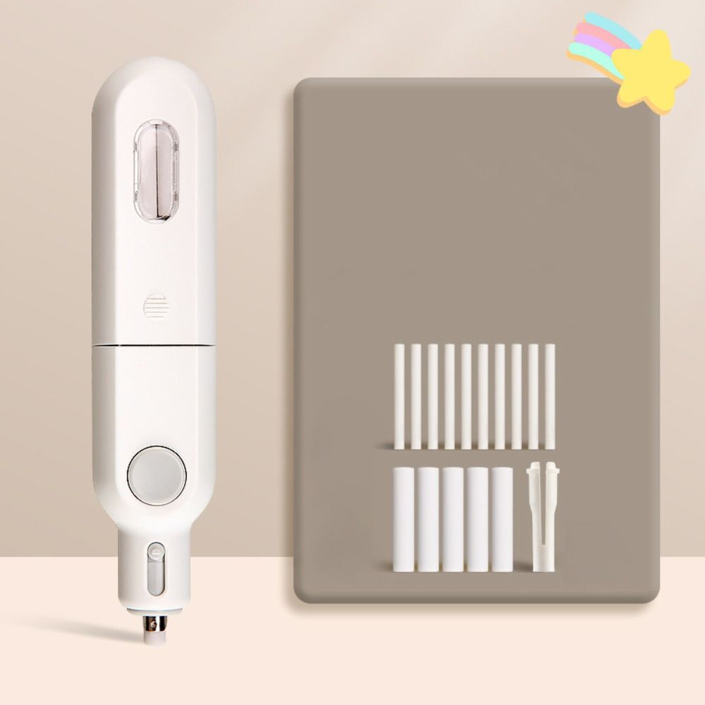 Пластиковая глянцевая резиновая ручка многоцветная канцелярская творческая электрическая ластик белый