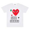 Popolare nuova versione giapponese di T-shirt per coppie Kawaku amore uomini e donne con la stessa stampa a maniche corte CDG gioca Baoling