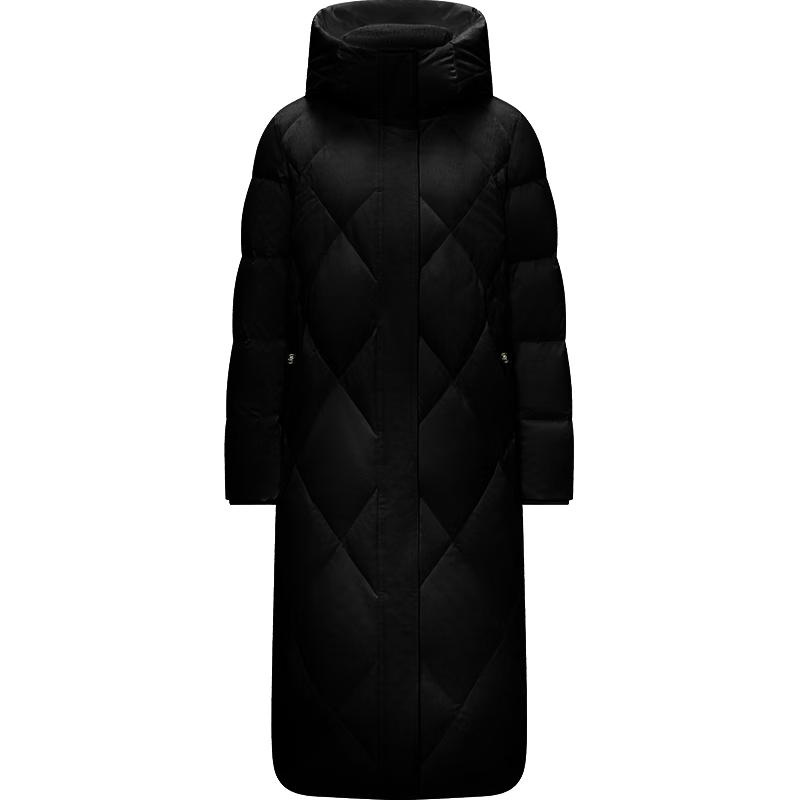 

Tanboer Women s Long Quilted Hooded Goose Down Jacket TB232866 M (165)