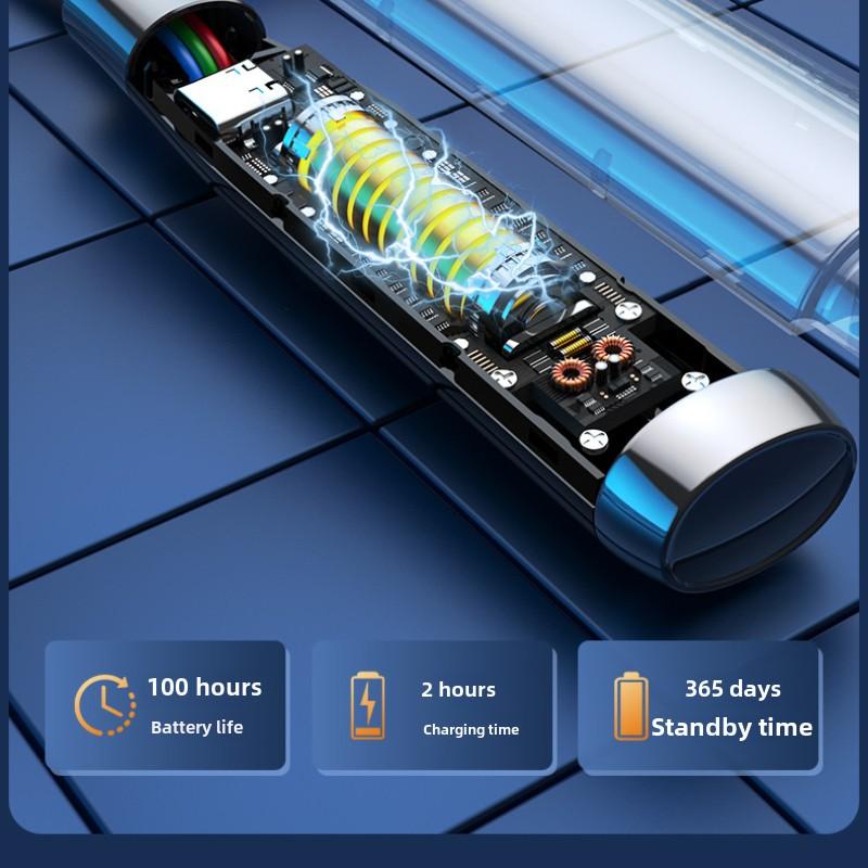 Ulepszone słuchawki Bluetooth z czterema głośnikami, zawieszane na szyi, bezprzewodowe, sportowe, o bardzo długim czasie pracy baterii