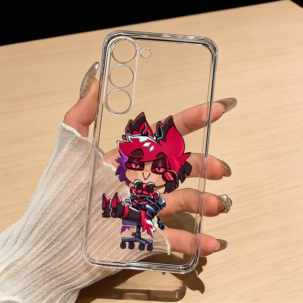 

Чехол для телефона Alastor H-Hazbin H-Hotel для Samsung S25, S24, S21, S22, S23, S30, Ultra, S20, Plus, Fe, Lite Прозрачный чехол Samsung S25