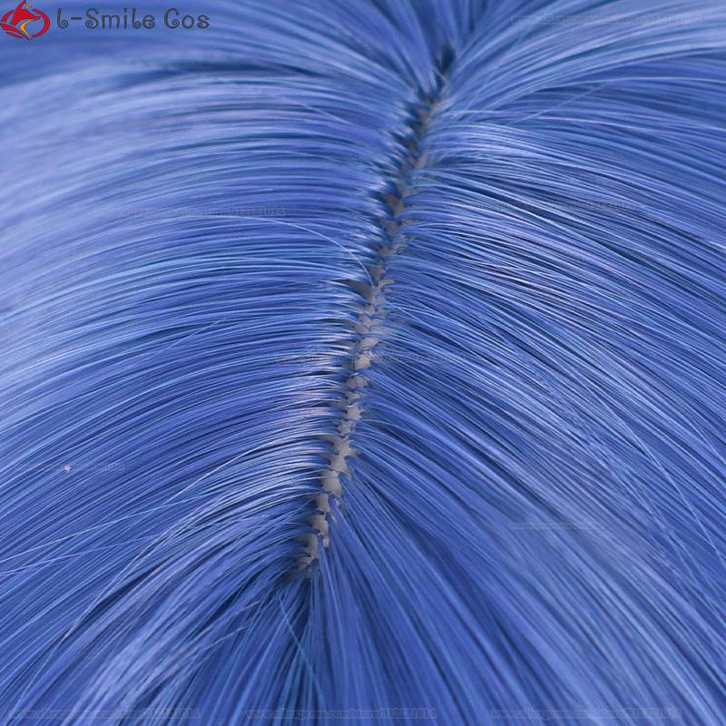High Quality Yamada Ryo Cosplay Wig Anime 32cm Short Blue Wigs Heat Resistant Synthetic Hair Women Party Wigs + Wig Cap