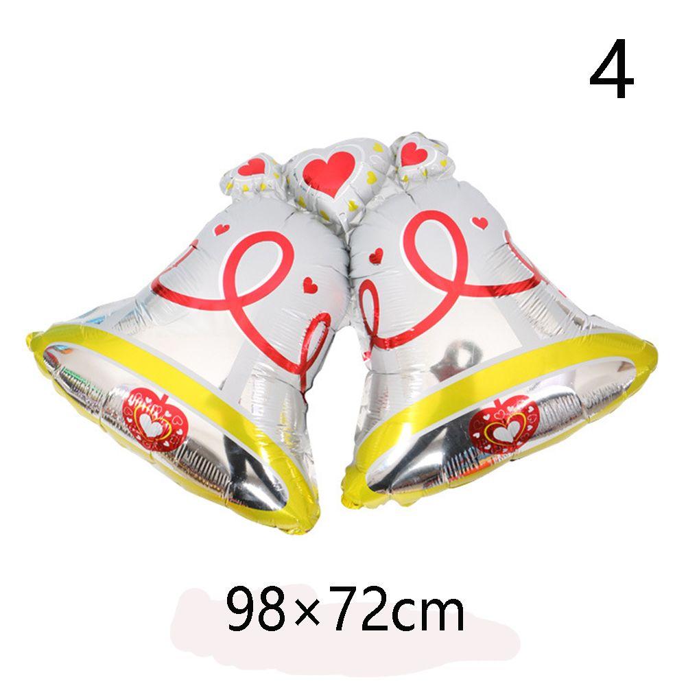 Snowman ChristmasTree Santa Claus Air Balloons Cartoon Balloons Christmas Decorations Aluminum Foil