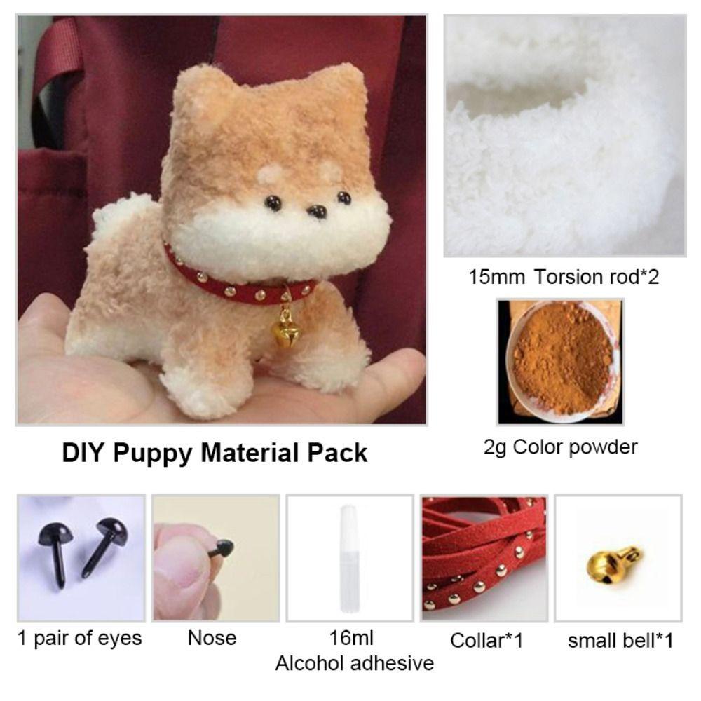 Dog Dog Plush Twist Stick Felt Strip Plush Wool Iron Wire Thread  DIY Gift