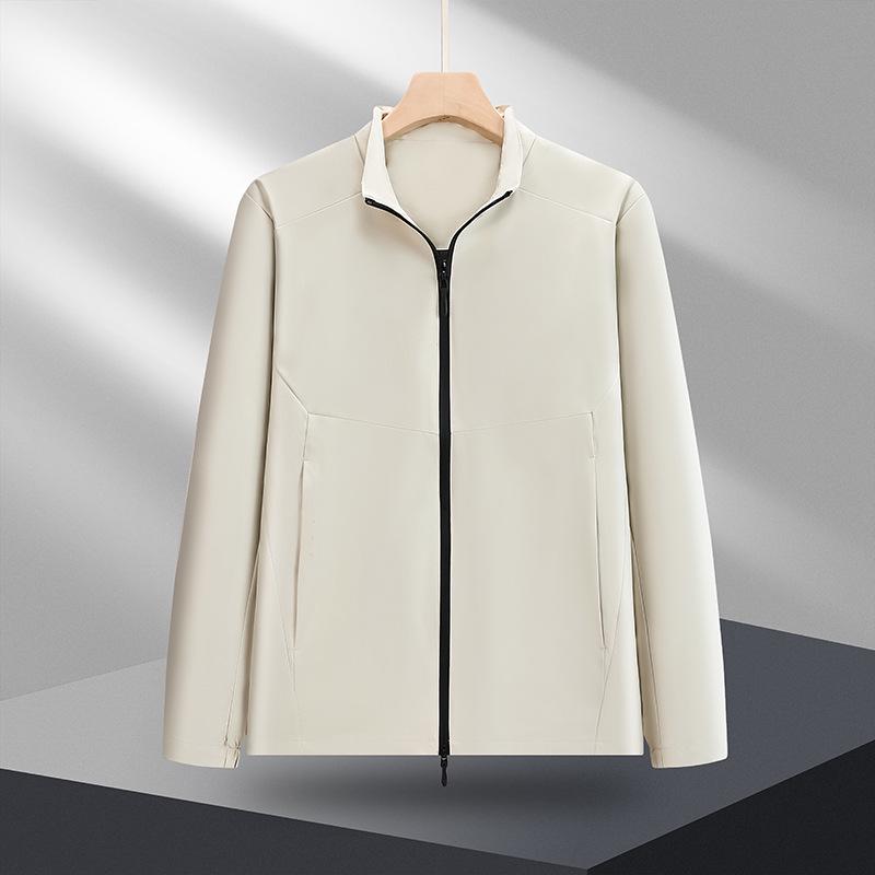 Custom Logo Business Jacket: Thin Style Stand-Up Collar Trench Coat Outerwear for Autumn/Winter – Made-to-Order Group Uniform