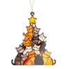 Durable Acrylic Cats Shape Pendant with Vibranted Paint for Festival Home Decors and Wall Hanging Application