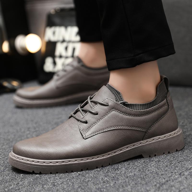 Casual Leather Shoes Trend Business Shoes for Men Platform Shoes Men Leather Original Casual New Designer Shoe Male Low Top Work