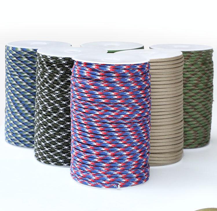 Paracord Exterior 100m 7 Miezuri 4mm: Ideal pentru Pasionații Militari și Brățări de Supraviețuire