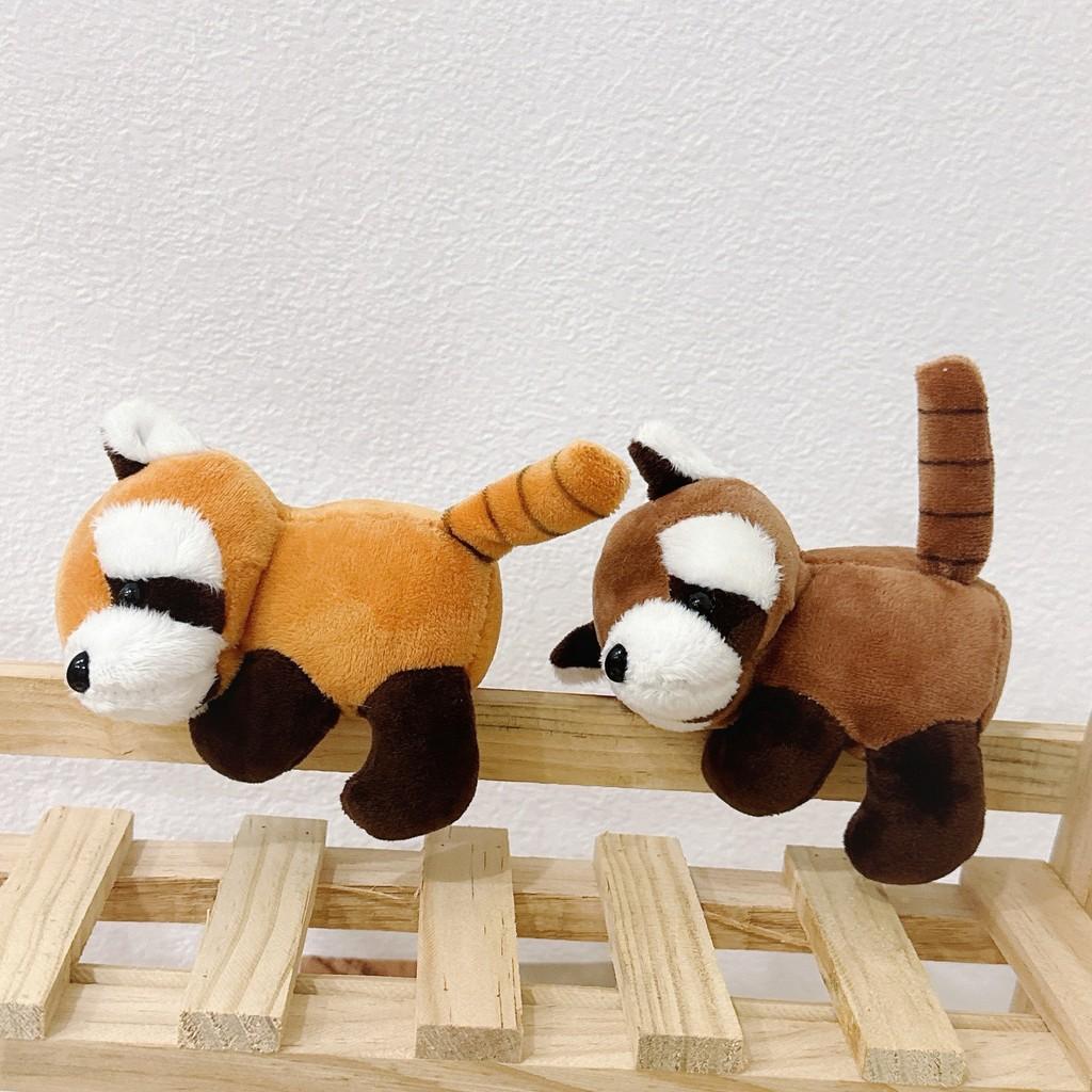 Cute Plush Panda And Raccoon Clip Plush Toys For Travel Gifts And Notes Holders