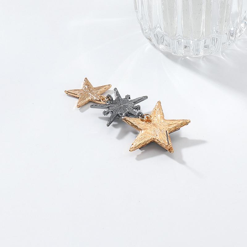 Sparkly Crystal Rhinestone Stars Drop Earrings For Women Fashion Holiday Party Jewelry Gifts