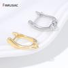 18K Gold Plated Shvenzy Earwires,Brass Metal Earring Hooks Clasps,Earring Fixtures,DIY Jewelry Materials Accessories