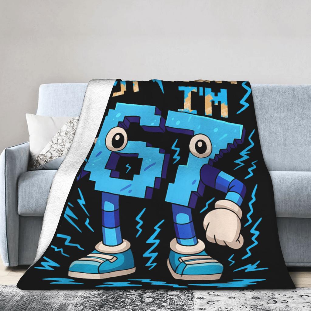 Steal a Brainrot Six Seven Italian Meme Gaming 67 Blanket Soft Warm Throw Blanket Winter Child Outdoor Pattern Bedspread