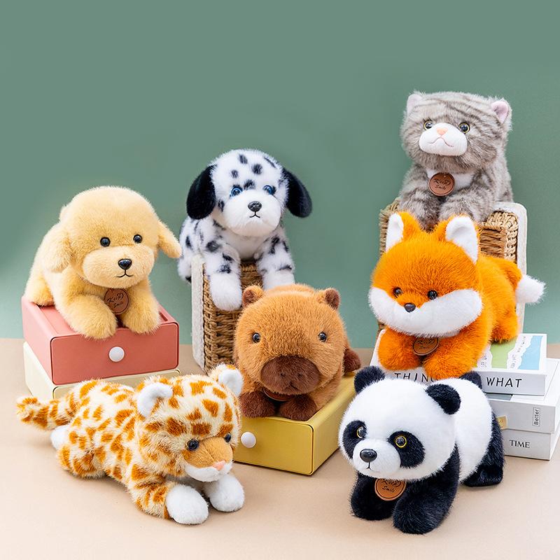 Panda Plüschtier Zoo Gepard Souvenir Kinder Beruhigendes Katzenkissen Dalmatiner Hund Ornament