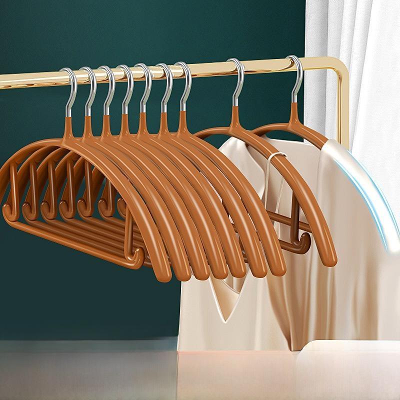Plastic Coated f Circle Metal Clothes Hanger for Home Use Anti Slip Thiened Adult Clothes Hanger Wide oulder Sl