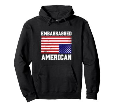 Embarrassing Upside-Down American Flag Antique USA Bold Hoodie