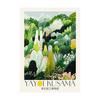Japanisches Yayoi Kusama Poster Inspiriertes Botanisches Tokyo Museum Japandi Buntes Blumen-Leinwandbild Wandkunst für Heimdekoration