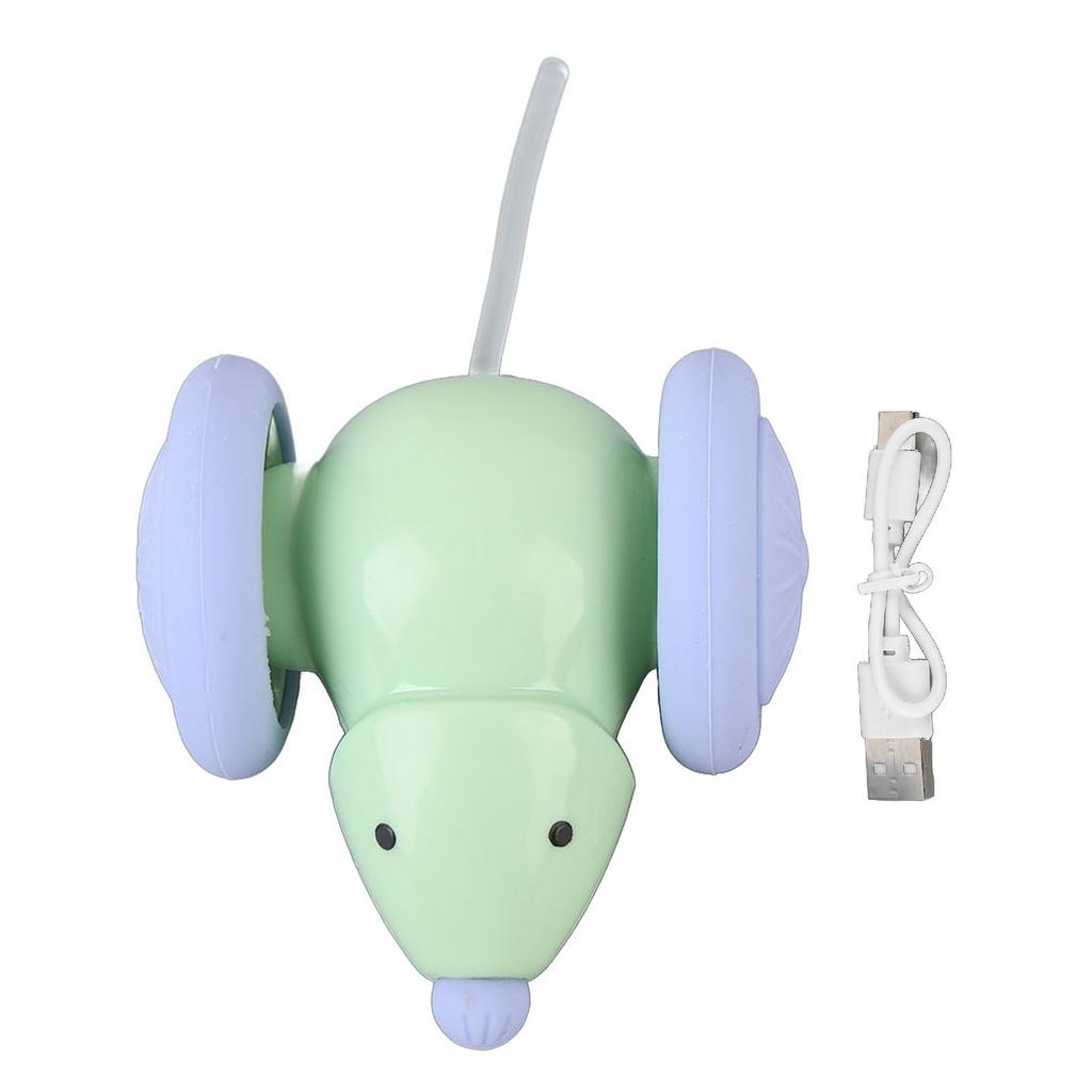 Automatic Movement Rat Toy ABS and Silicone Multifunctional Smart Electronic Rat Pet Toy for Indoor