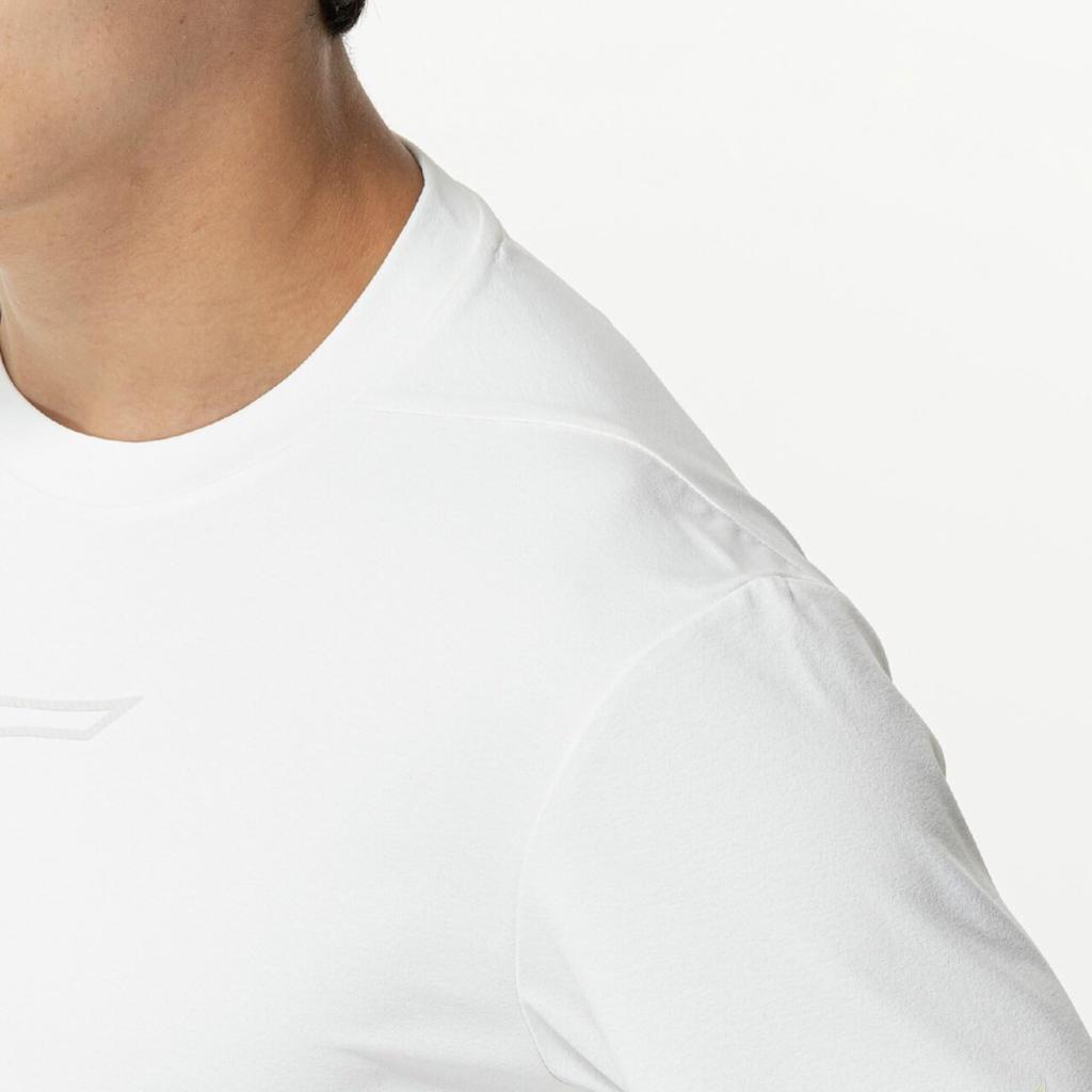 Mizuno Soft Dry Training and Snow Size Size Small Men's T-Shirt, Sweat-Wicking Quick-Drying, White, 32MAC026,