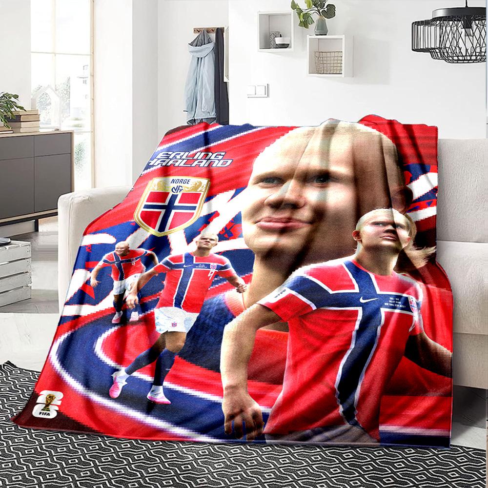 Haaland Blanket Soft Warm Cozy Perfect for Office Seaside Sofa Four Seasons Multipurpose Warmthful Decor Perfect Gift for Relatives and Friends