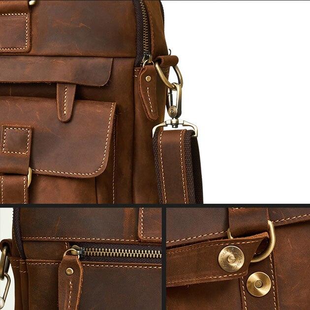 Men's Leather Messenger Bag Shoulder Business Briefcase Laptop Bags Handmade Men's Leather Messenger Bag Shoulder Business Briefcase Laptop Bags Handmade
