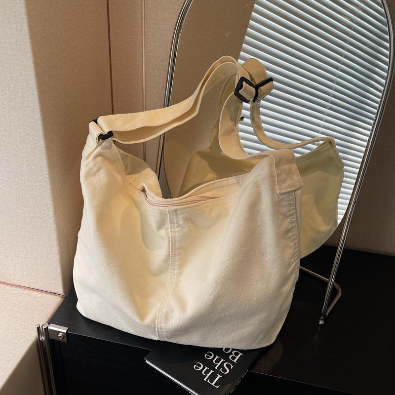 

Холщовая сумка большой вместимости женская новая повседневная универсальная на плечо, сумка-мессенджер, сумка-пельмень для учебы и работы