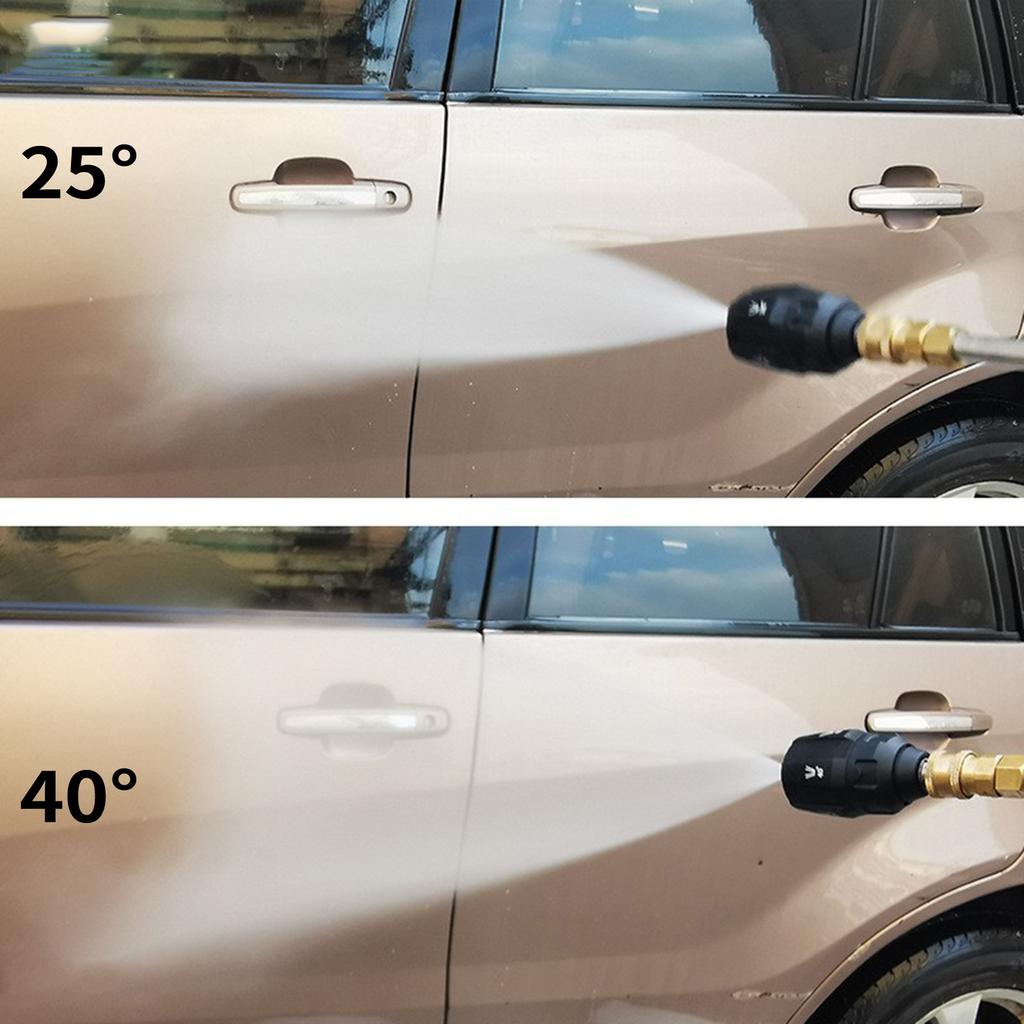 Pressure Washer Short Gun, 4000 PSI Power Washer Gun with 5in1 Nozzle Tip M22 Hose Connector, Car