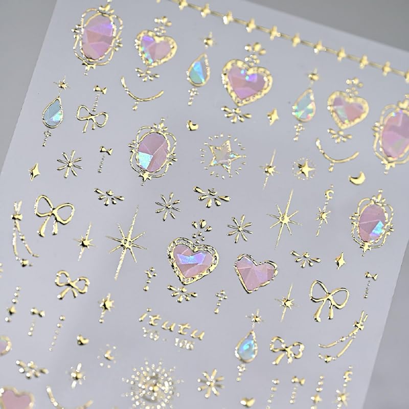 Maple Leaf Nail Stickers 5D Embossed Nail Decals Fall Design Nail Supplies Gold Leaf Stickers for Women Nails Decorations Thanksgiving Day Nails