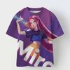 Anime KPop Dämonenjäger Huntr/x T-Shirts Kinder Jungen Mädchen Sommer Lässig Kurzarm Tops Cartoon KPop Dämonenjäger T-Shirt