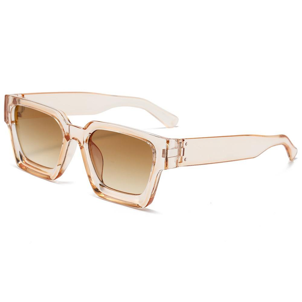 High-End Women's Square Frame UV Protection Sunglasses - Classic & Versatile Street Style