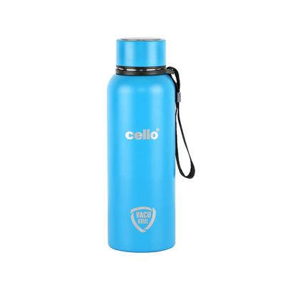 Botella Térmica de Acero Inoxidable Para Bebidas Calientes y Frías Uso en Viajes y Oficina Antiderrames Boca Ancha Azul 550ml Diseño Duradero