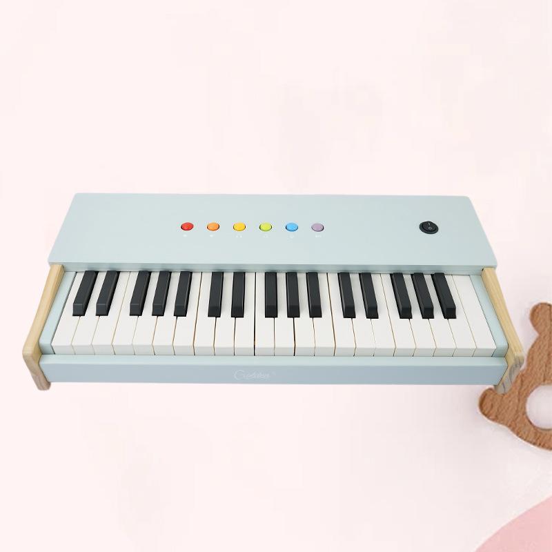 Wooden children's piano infant boy girl baby 18/25/37 key entry electronic keyboard can play parent-child birthday gift