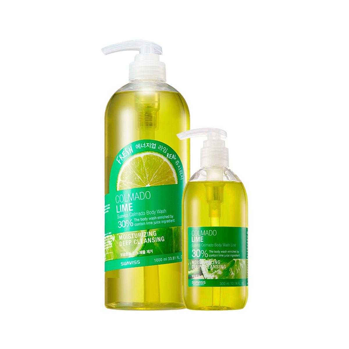 Colmado Lime Body Wash Larger Package (1000ml + 300ml)