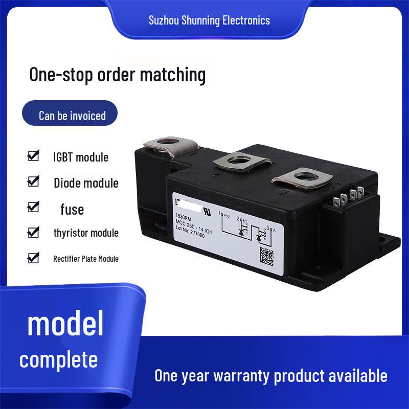 MCC250-18IO1 Thyristor Module, Brand New, Full Range Available, Standard Package, In Stock, Fast Shipping