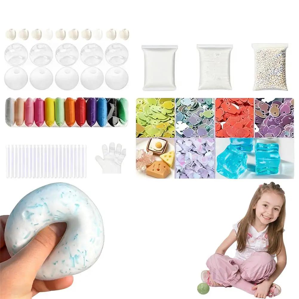 Toys Diy Handmade Ball Stress Ball Making Kit Texture Handcrafted Anxiety Relief Pack Pinch Fidget The Material Party R4z6
