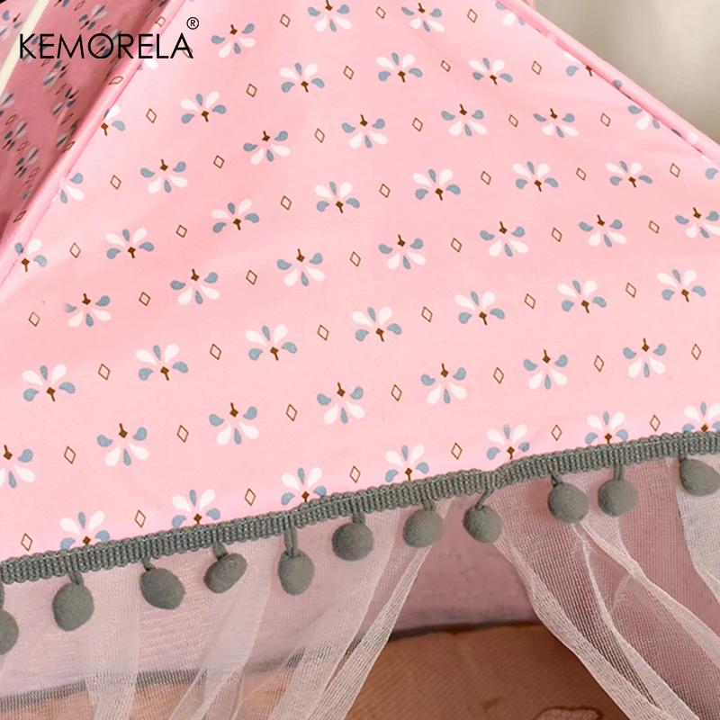 KEMORELA 1PCS Cat Broken Flower Tent Semi Enclosed Pet Tent Nest Universal For All Seasons Cat And Dog Nest Pet Supplies