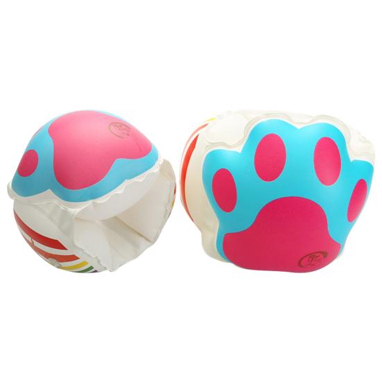 1 Pair Toddler Swim Arm Floaties Bright Color Comfortable Fit Cartoon Print Inflatable Swim Armbands Floater Sleeves for Kids