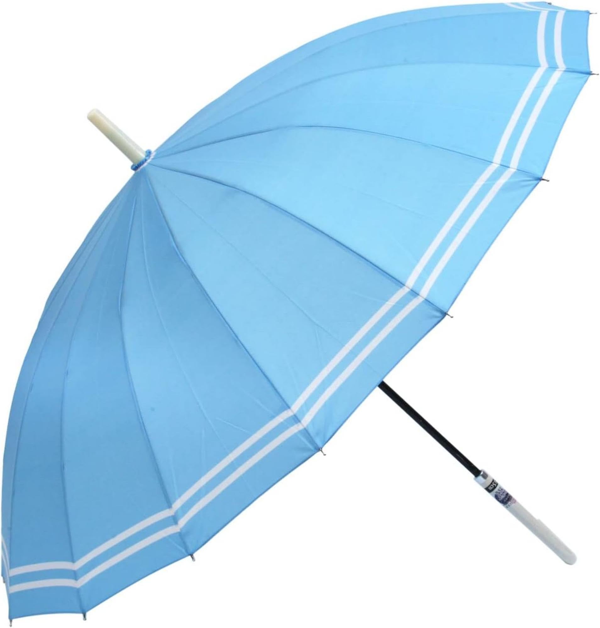 

Basic Standard Long Japanese 16 Leather Jump Fiberglass Cute Horizontal Blue Umbrella, Women s, Stylish, Umbrella, Ribs, Handle, 55cm, One-Touch