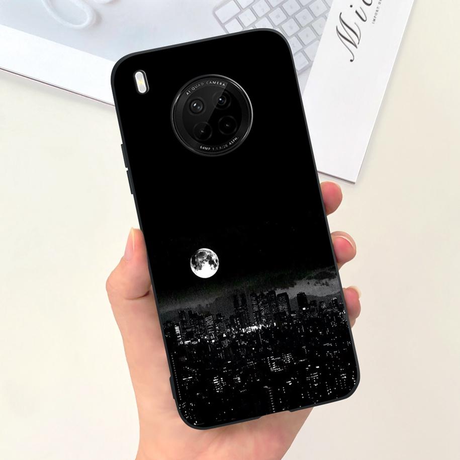 For Huawei Y9a 2020 Silicone Case FRL-22 FRL-23 Cute Astronaut Love Heart Slim Soft TPU Phone Case on Huawei Nova Y9a Y 9A Cover