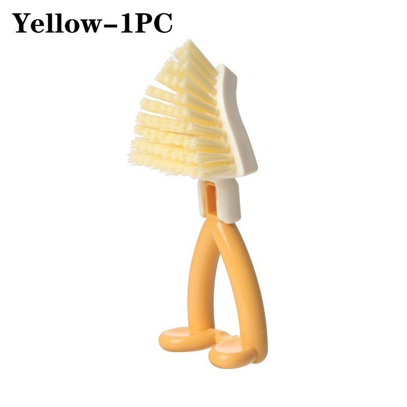 

Triangular Cleaning Brush Foldable Multi-Function Sink Gap Scrub Dishwasher Safe Non-Scratch Pot Pan Cleaner Kitchen Brushes