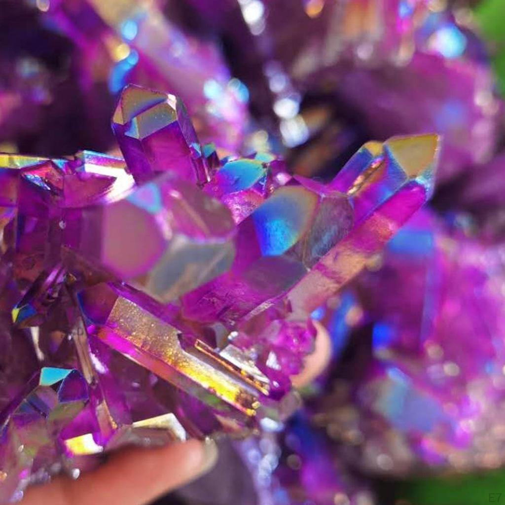 Amethyst Druse , Klar Elektroplattierter Kristall